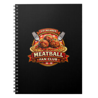 Cuaderno Meatball Fan Club VIP Member – Retro Italian Food 