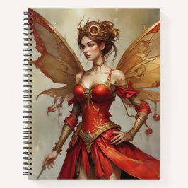 Cuaderno Mecánica en Rojo y Oro