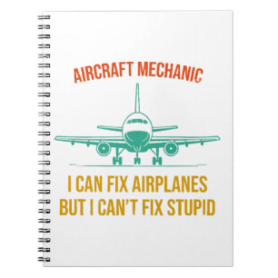 Cuaderno mecánico de aviones puedo arreglar aviones pero no