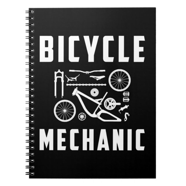 Cuaderno Mecánico de bicicletas Mecánico de bicicletas Mecá (Frente)
