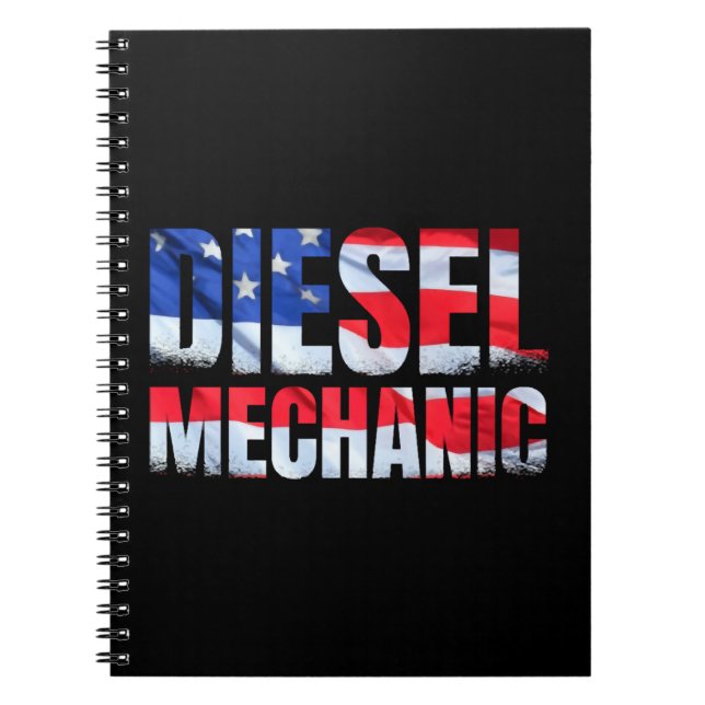 Cuaderno Mecánico Diesel americano Diesel Mechanic (Frente)