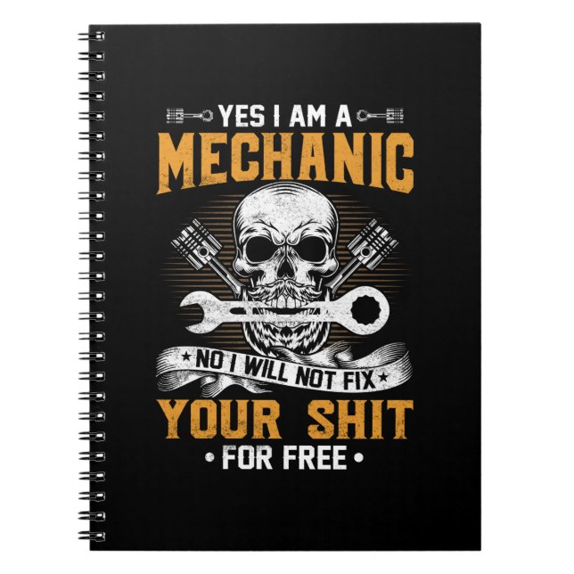 Cuaderno Mecánico Sí Soy Mecánico (Frente)