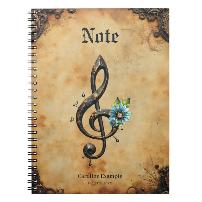 Cuaderno Mechanical  clef (Frente)