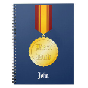 Cuaderno Medalla de broche Mejor Papá Día del Padre