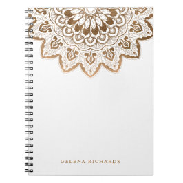 Cuaderno Medallón de oro Shimmer Mandala