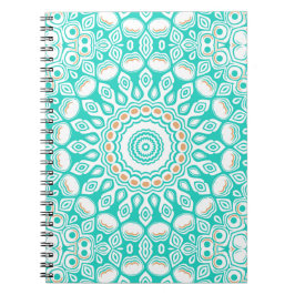 Cuaderno Medallón Turquesa Azul Océano