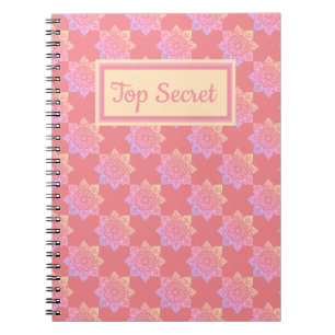 Cuaderno Medallones Boho Pastel para bloc de notas en espir