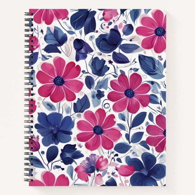 Cuaderno Medianoche en Flor (Anverso)