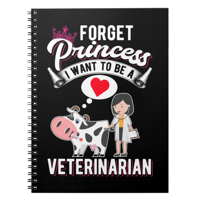 Cuaderno Médica de animales del futuro Chica veterinario (Frente)