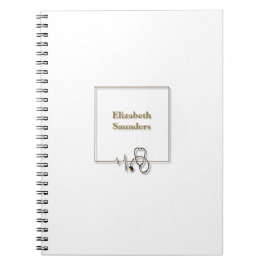 Cuaderno Médica de Enfermería Médica Stethoscope