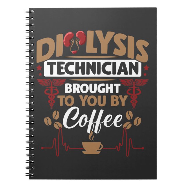 Cuaderno Medicamento pediátrico Diálisis Técnico Café Amor (Frente)