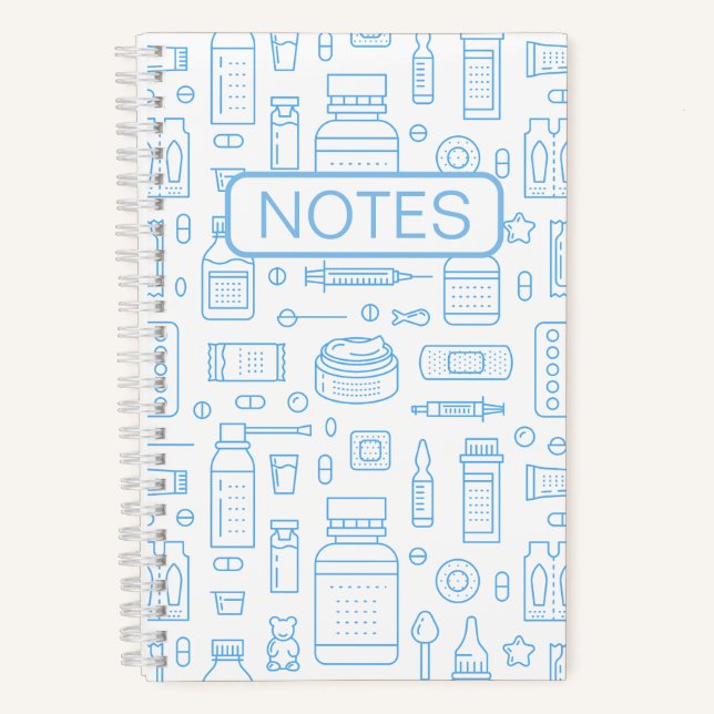 Cuaderno Medicamentos médicos farmacéuticos (Anverso)