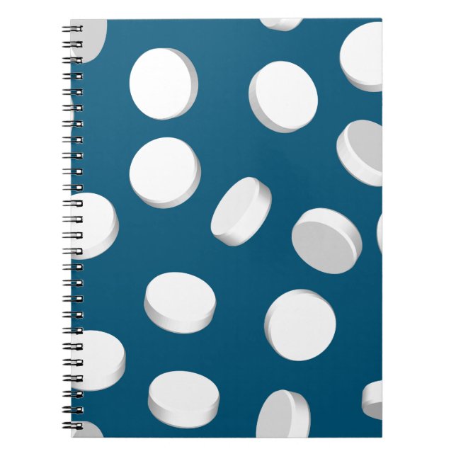 Cuaderno medicamentos para pastillas azules (Frente)