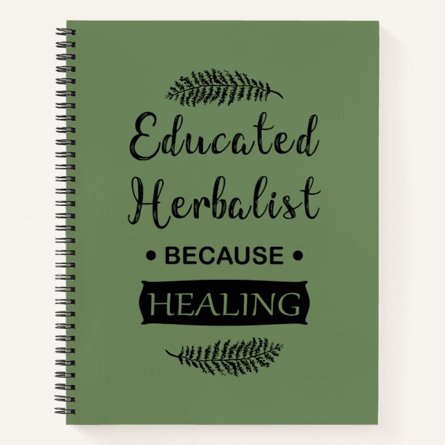 Cuaderno Medicina natural herbolística educada (Anverso)