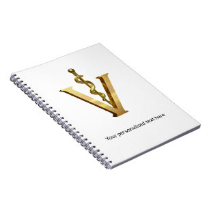 Cuaderno Medicina Veterinaria Gold V Elegante Vet Asclepio