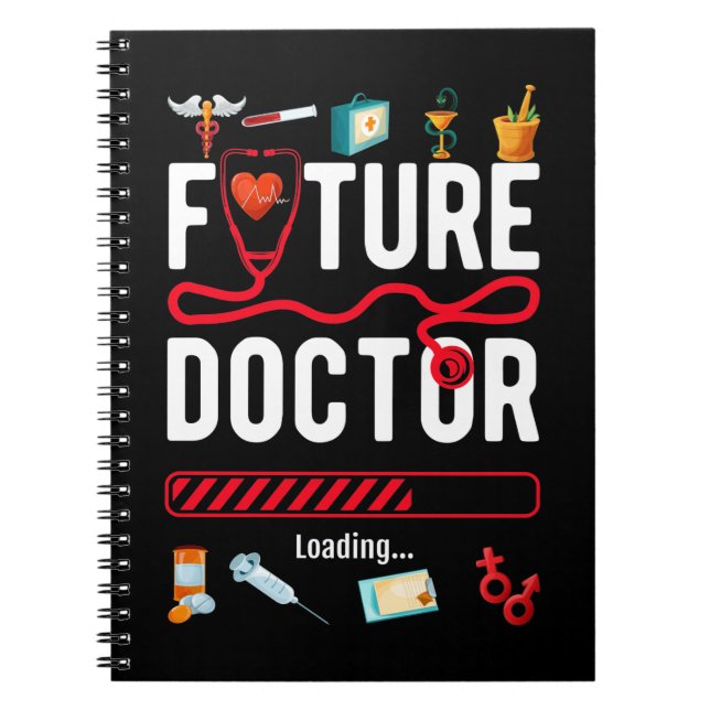 Cuaderno Médico divertido de futuros estudiantes Médicos (Frente)