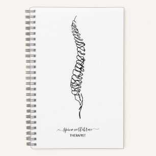 Cuaderno Médico quiropráctico moderno Terapeuta de masaje d