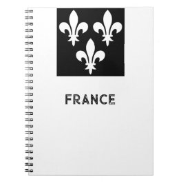 Cuaderno Medieval France Heraldic Print Monochromatic Art