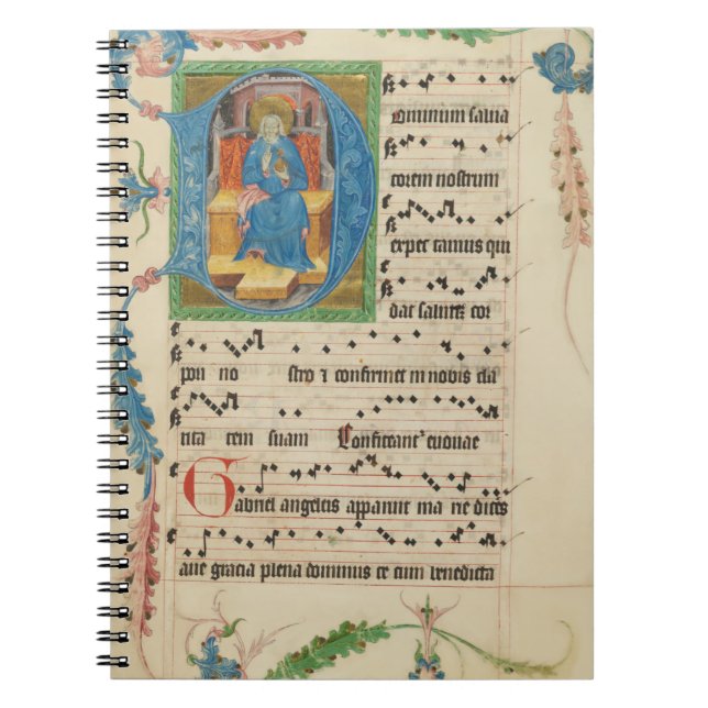 Cuaderno Medieval Gregorian Chant Manuscript Sheet Music (Frente)
