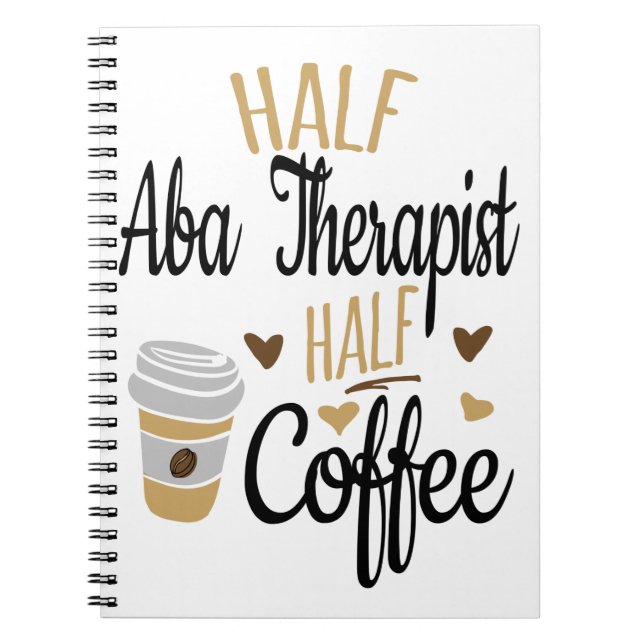 Cuaderno Medio café terápico de ABA (Frente)