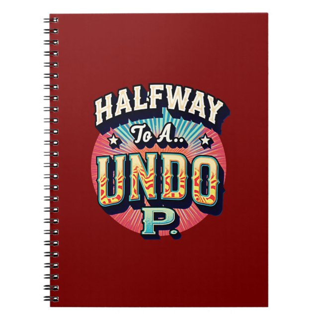 Cuaderno Medio camino a un Hundo - Cumpleaños 50 (Frente)