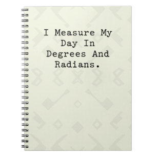 Cuaderno Medir Día Grados Radianes Matemáticas Profesor Est