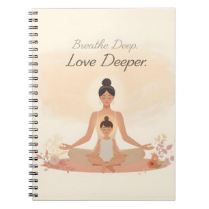 Cuaderno Meditación de Madre e Hijo Serenidad Arte