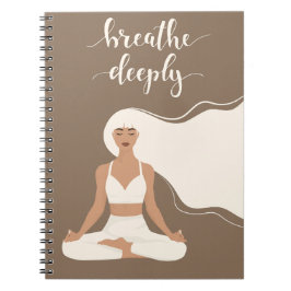 Cuaderno Meditación del yoga profundo de respiración