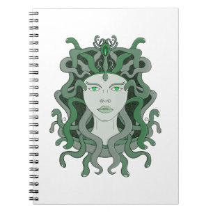 Cuaderno Medusa Gorgo Serpiente Gorgona Monstruo Mitología