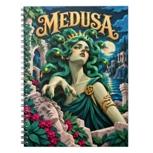 Cuaderno Medusa, Monstruo de Recorte de Papel