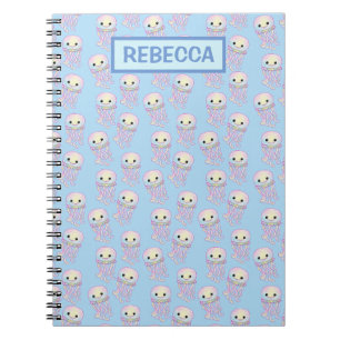 Cuaderno Medusa Personalizada Acuarela Arcoíris