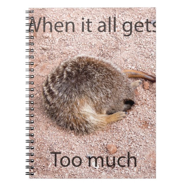 Cuaderno Meerkat divertido (Frente)