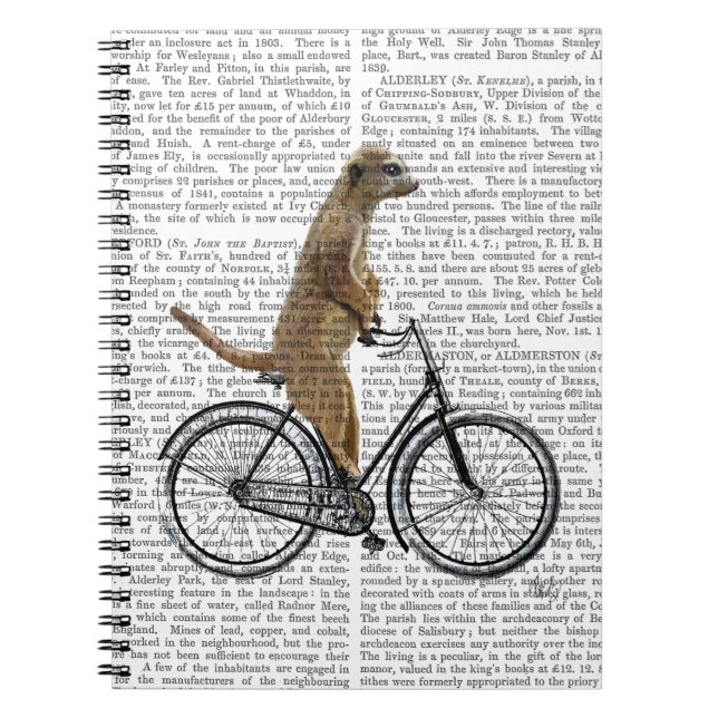 Cuaderno Meerkat en bicicleta (Frente)