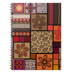 Cuaderno Mega conjunto creativo de patrones sin costura ins