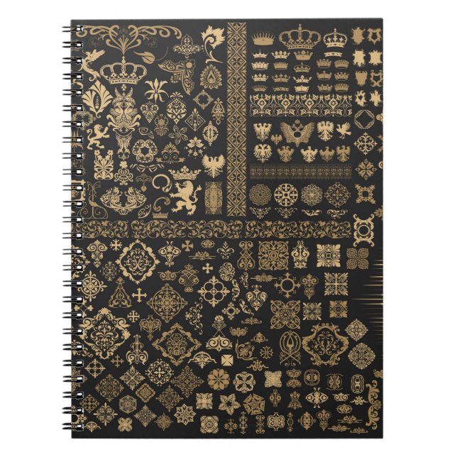 Cuaderno Mega conjunto de elementos barrocos (Frente)