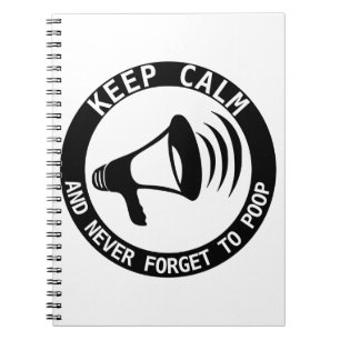 Cuaderno Megaphone: Mantener La Calma Y Nunca Olvidar