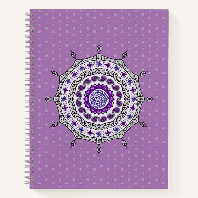 Cuaderno Mehndi Fantasy Silver Spiral (Anverso)
