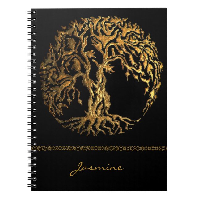 Cuaderno Mehndi Tree of Life (Gold) (Frente)