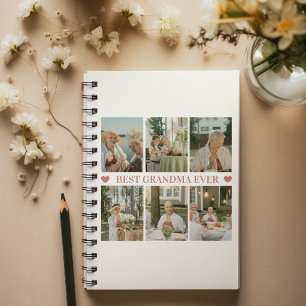 Cuaderno Mejor Abuela del Mundo Collage de Fotos – Regalo c
