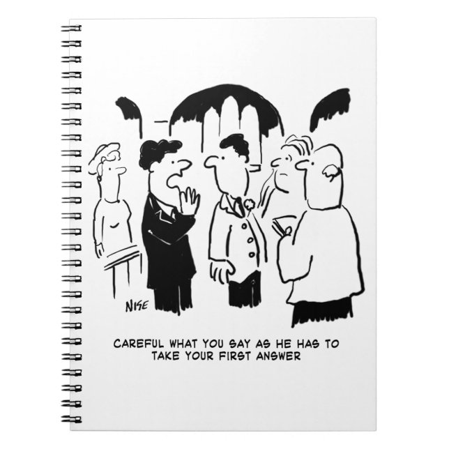 Cuaderno Mejor advertencia de hombre al novio (Frente)