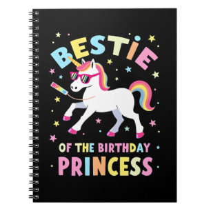 Cuaderno Mejor amiga de la niña princesa del cumpleaños hac
