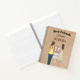 Cuaderno Mejor amigo chica Comunicado de Prensa Espiral Rús