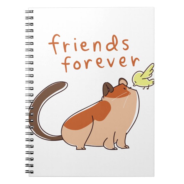 Cuaderno Mejor Amigo de Hamster y Bird (Frente)