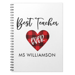 Cuaderno Mejor Apreciación de Maestros Personalizada
