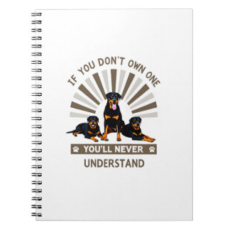 Cuaderno Mejor Arte de Rottweiler para Hombres Mujeres Niño
