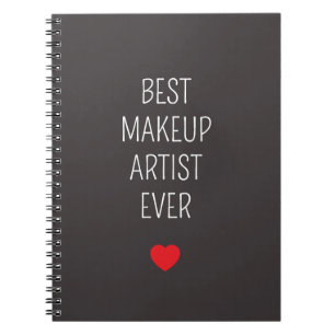 Cuaderno Mejor artista de maquillaje regala cumpleaños