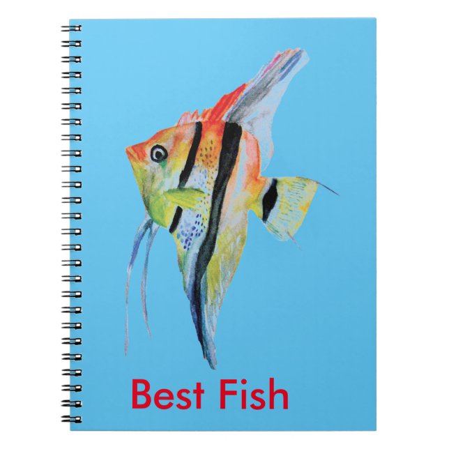 Cuaderno Mejor bloc de notas de fotos de peces (Frente)