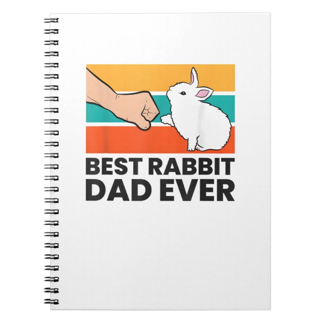 Cuaderno Mejor Conejo Papá Nunca Conejo Conejo Padre Rabbit (Frente)