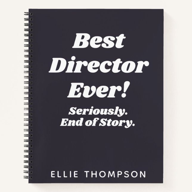 Cuaderno Mejor Director Cita Drama Teatral Personalizado (Anverso)