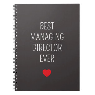 Cuaderno Mejor director gerente regala cumpleaños